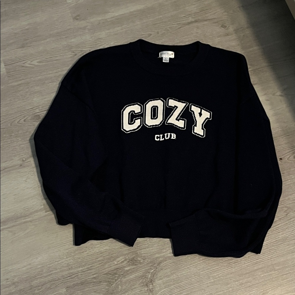Cozy Club Black Sweater